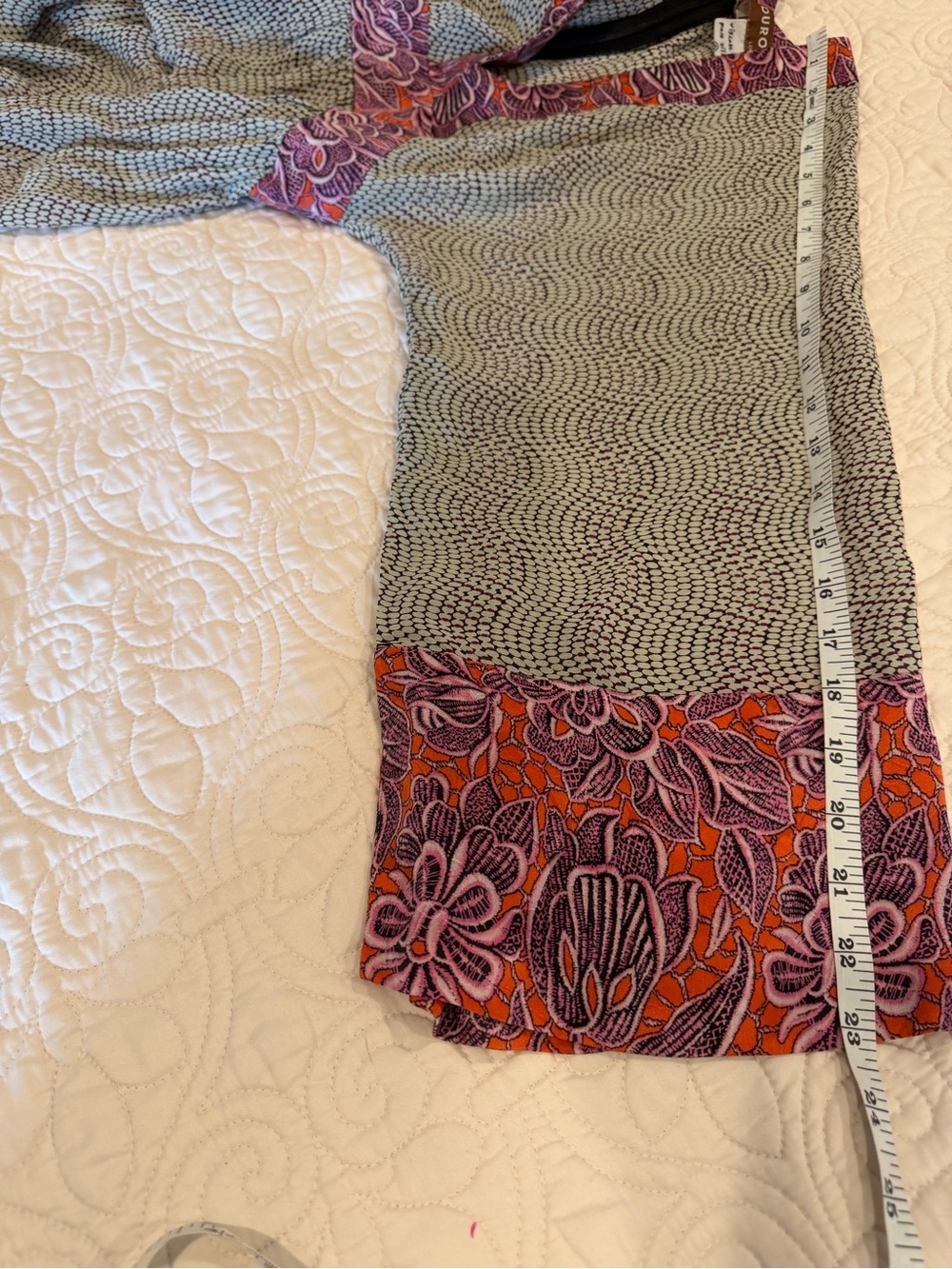 Duro Olowu London Silk Mixed Print V-Neck Midi Dress Size 36 / US 4 Artisanal - Picture 15 of 15